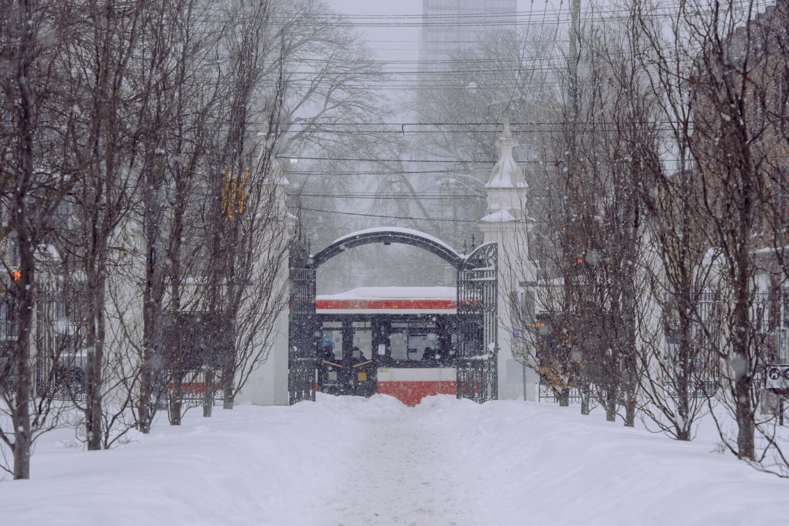 Sony’s Ghost of Yotei Silence Is Pulling Players Back to Tsushima A snow-covered mountain path with a traditional torii gate, evoking the setting of Ghost of Yotei