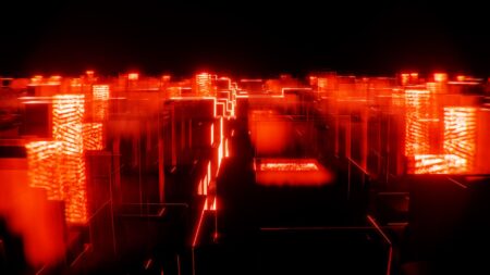 Neon-lit city street at night evoking the urban atmosphere of the Yakuza series