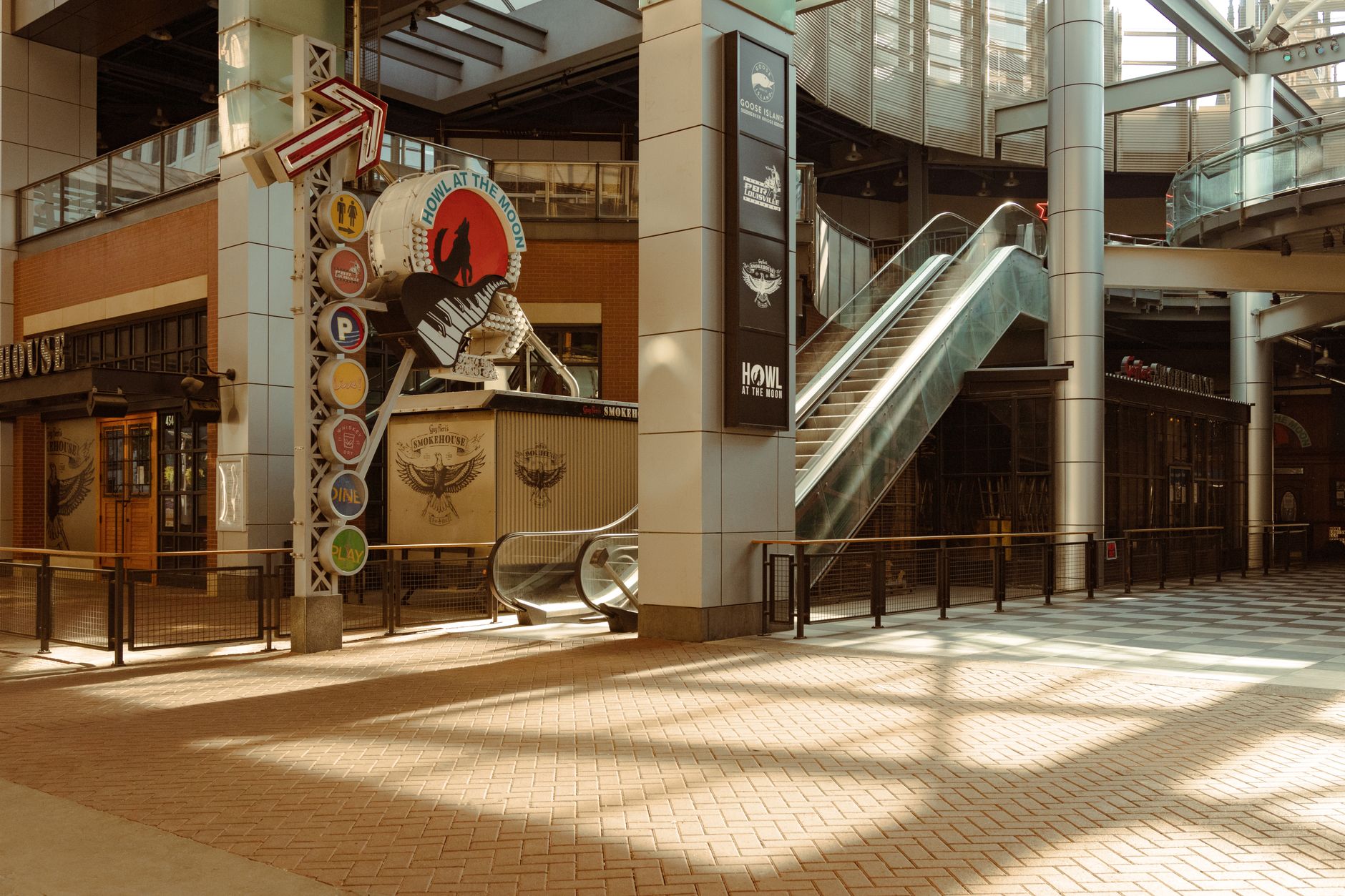 Empty shopping mall interior evoking the setting of Dead Rising games